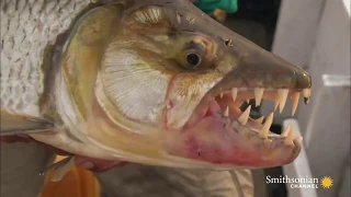 Would You Get This Close to a Goliath Tigerfish  (Monster Fish)