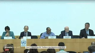 Weltklimarat IPCC: Pressekonferenz aus Genf zum Klimawandel-Sonderbericht