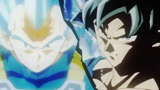 Ultra Instinct Goku VS Super Saiyan Blue Evolution Vegeta.