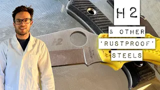 Amazing 'Rustproof' Steels in the Knife Lab! H2, LC200n and Magnacut