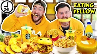 I ONLY ATE YELLOW FOODS FOR 24 HOURS (IMPOSSIBLE FOOD CHALLENGE)