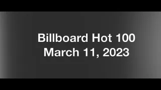 Billboard Hot 100- March 11, 2023