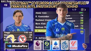 EFOOTBALL ™ 2024 PES PPSSPP LIGA EROPA & BRI LIGA 1 INDONESIA, FONT SMALL,GRAPICH HD