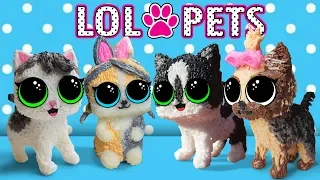 PETS LOL! DOLL CAT BABY AND CAT MURKA! LOL SURPRISE PETS and 3D PEN! TOYS