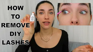 How I remove my DIY at home lash extensions!
