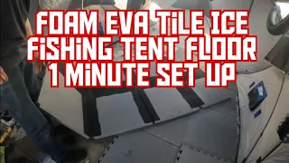 Building an EVA Foam Tile Floor For Our Ice Fishing Tent: Sets Up In 1 Minute!