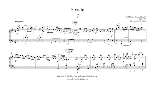 CPE Bach : Sonata in F Major, H 243, W 55/5 (III : Allegretto)