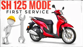 Honda SH125 MODE - First Maintenance Service at 1000 Km - Complete Tutorial