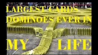 WORLD RECORD - Longest Domino Line EVER!   BY ALL IN ONE IN HIS LIFE