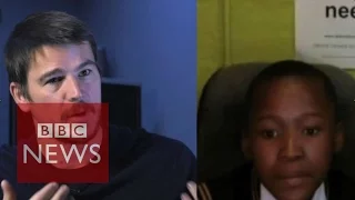 Why Hollywood star Josh Hartnett Skyped an African schoolgirl - BBC News