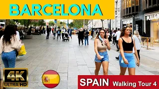 🇪🇸 BARCELONA, Spain Walking Tour 4 4K UHD 60fps