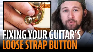 How to check and replace your guitar strap button - best method