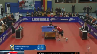 HD Timo Boll vs Hugo Calderano Champions League 2017