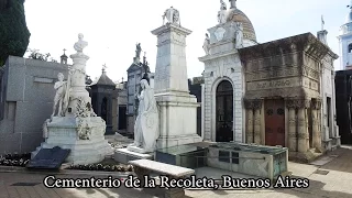 4K Buenos Aires - Recoleta Cemetery, Cementerio de la Recoleta, Argentina