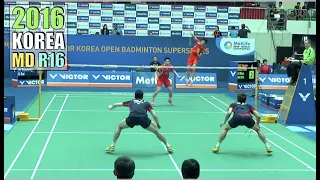 This is Badminton. I can't even blink for a moment.  LeeYongDae, YooYeonSeong, Liu Xiaolong, Lu Kai