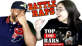 MY DAD REACTS TO TOP 100 BEST BATTLE RAPS BARS OF ALL TIME: PART 1 REACTION