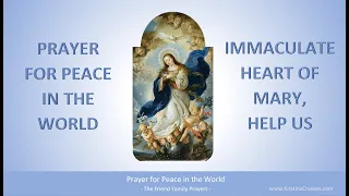 Prayer for Peace in the World, by St. John Paul II