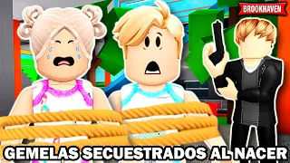 GEMELOS SECUESTRADOS Y SEPARADOS AL NACER en BROOKHAVEN RP-HISTORIAS DE ROBLOX