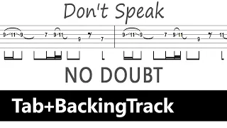 No Doubt - Don't Speak / Guitar Tab+BackingTrack