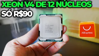 XEON V4 DE 12 NÚCLEOS POR R$90 DO ALIEXPRESS, MUITO DESEMPENHO! E5 2650V4 CHEGOU!