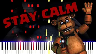 Stay Calm - FNaF song by Griffinilla | Piano Tutorial