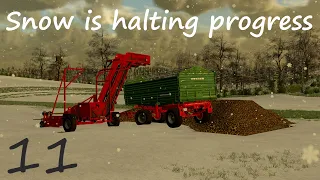The snow is here! - The Old Stream Farm  E11 - Lets Play FS22 - Farming Simulator