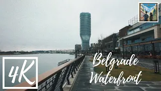 [4K] Belgrade 🇷🇸 I Busy Walk down Belgrade Waterfront - Ambient City Urban Walk