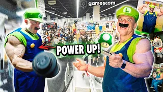 ANABOLIC LUIGI VISITS GAMESCOM (but Arm Day first)