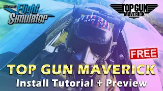 MICROSOFT FLIGHT SIMULATOR 2020 - TOP GUN MAVERICK  / INSTALL / PREVIEW - HD