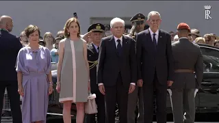 Vienna Visita di Stato Cerimonia di benvenuto Inni, Onori militari e presentazione delegazioni
