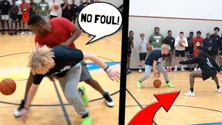 Trash Talker Shoved Me Then Gets EXPOSED! 5v5 Basketball!