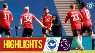 Highlights | Brighton 2-3 Manchester United | Fernandes seals dramatic late win | Premier League