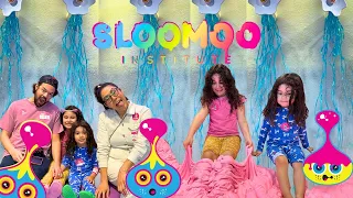 Family Fun at SLOOMOO Institute Slime Museum Houston Texas Review! One of Us Got SLIMED!