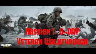 Mission 1 D-Day Veteran Walkthrough | Call Of Duty WWII