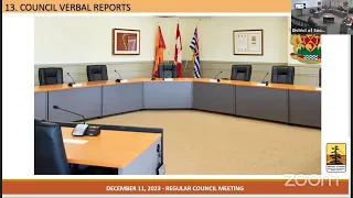 December 11, 2023 Regular Council Meeting