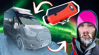 CHINESE DIESEL HEATER + ARCTIC WINTER Campervan TIPS and TRICKS how to SURVIVE