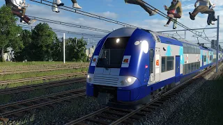 Transport Fever 2 : TER Direct entre St Lazare et Mantes ! Cab ride ! Episode 13