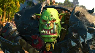 GREENSKINS vs KHORNE - Massive TotalWar Warhammer 3 cinematic battle