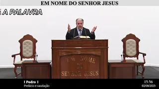 Culto Online CCB, Palavra, I Pedro 1, Quarta 02/08/2023. #cultoonlineccb