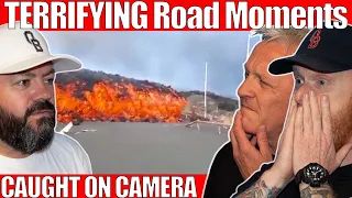 TERRIFYING Road Moments Caught On Camera REACTION | OFFICE BLOKES REACT!!