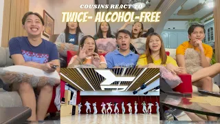 COUSINS REACT TO TWICE “Alcohol-Free” Dance Practice Video