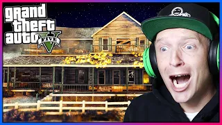 I spent a night in a HAUNTED HOUSE!! (GTA 5 Mods)