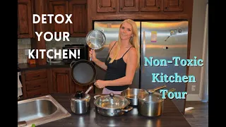 DETOX Your Kitchen | NON-TOXIC KITCHEN TOUR + SWAPS | Bakeware, Cookware, Utensils, Misc.