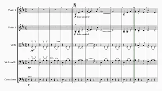 Waltz of the Flowers - score