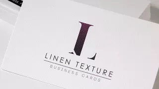 Linen Texture Business Cards