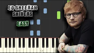 Ed Sheeran - Shivers - EASY - [Piano Tutorial] (Synthesia) (Download MIDI + PDF Scores)