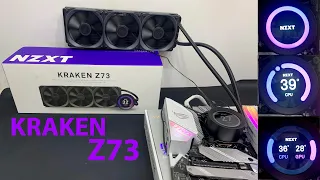 NZXT KRAKEN Z73 UNBOXING AND INSTALLATION