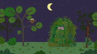 Siren head visits Peppa Pig and her grandfather in the woods