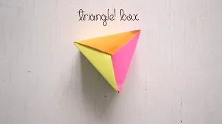 How to make an easy Triangle Box