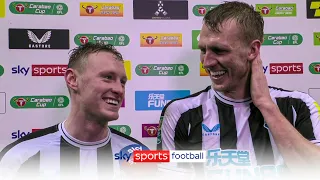 "I was getting emotional" 🥺 | Longstaff & Burn praise Newcastle fans' atmosphere!